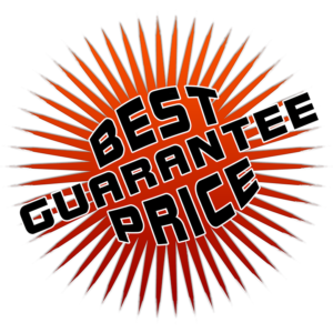 A promotional logo that says Best Price Guarantee